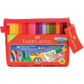 Faber-Castell 8168820 Eğlenceli Keçeli Kalem 16 Renk Çantalı