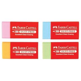 Faber Castell 9556089008518 Dust-Free Renkli 187125 24'lü Silgi
