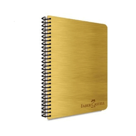 Faber Castell A4 80 Yaprak Kareli PP Kapak Metalik Spiralli Defter
