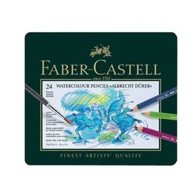 Faber-Castell Albrecht Dürer® Sanatçı Sulu Boya Kalemi 24 Renk Metal Sezgiler; Paket içeriği: 24 Adet