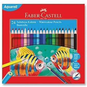 Faber Castell Aquarell 24 Renk Sulu Boya Kalemi
