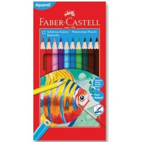 Faber Castell Aquarelle 12 Renk Kuru - Sulu Boya