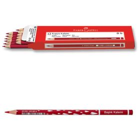 Faber-Castell Başlık Damla Kırmızı 12'li Kurşun Kalem