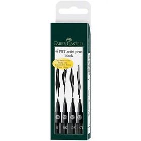 Faber Castell Black 4'lü Pıtt Artıst Pens
