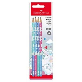 Faber Castell Blister Unicorn 4 Adet Kurşun Kalem