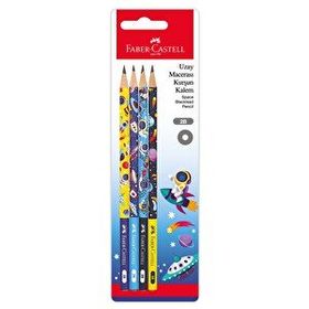 Faber Castell Blister Uzay Macerası 4 Adet Kurşun Kalem