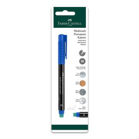 Faber Castell BLS Permanent K Mavi M Tekli Tükenmez Kalem