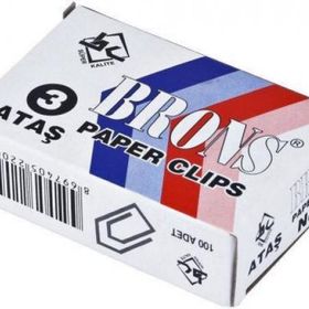 Faber Castell Brons Paper Clips No:3 Ataş