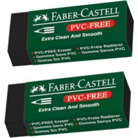 Faber Castell Büyük Boy Siyah 2'li Silgi