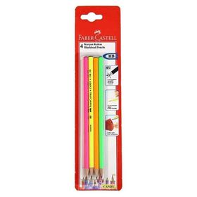 Faber-Castell Candy 4'lü Silgili Kurşun Kalem