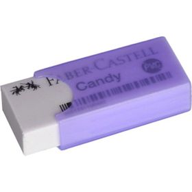 Faber Castell Candy Mor Kılıflı Beyaz Silgi