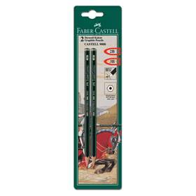 Faber-Castell Castell 9000 Bls Dereceli 2B-3B 2-li Kurşun Kalem