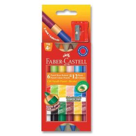 Faber Castell Çift Taraflı 12 Renk Mum Boya