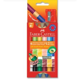 Faber Castell Çift Taraflı 12 Renk Mum Boya