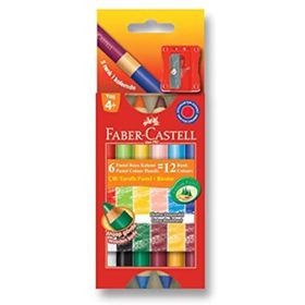 Faber Castell Çift Taraflı 12 Renk Mum Boya