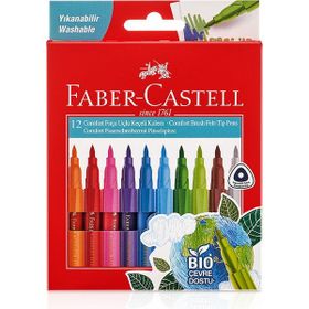 Faber Castell Comfortbıo 12’li Fırça Uçlu Keçeli Kalem