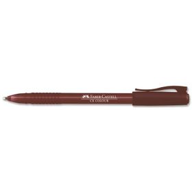 Faber Castell Cx Colour Renkli Kahverengi Tükenmez Kalem