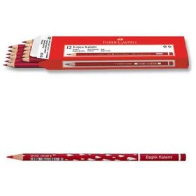 Faber Castell Damla Kırmızı 12'li Desenli Başlık Kalemi