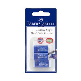 Faber-Castell Dust Free 3'lü Sınav Silgisi