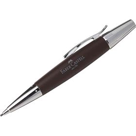 Faber Castell E-Motion Koyu Kahverengi Krom Ahşap Versatil Kalem