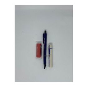 Faber Castell Econ 0.7 Lacivert + 0.7 120'li Uç + Kırmızı Üçgen Silgi Seti