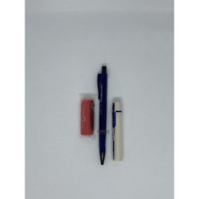 Faber Castell Econ 0.7 Lacivert + 0.7 120'li Uç + Kırmızı Üçgen Silgi Seti