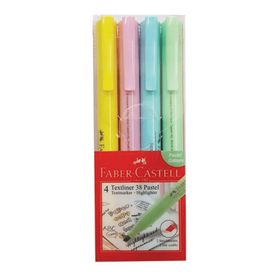 Faber-castell Fosforlu Kalem 38 Pastel 4lü Poşet