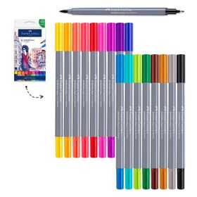 Faber Castell Goldfaber Aqua Çift Uçlu Sanatsal 18'li Markör Kalemi