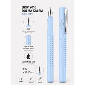 Faber Castell Grip 2010 B Uç Açık Mavi Dolma Kalem