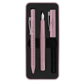 Faber Castell Grip 2010 Dolma Tükenmez Kalem Seti Gül