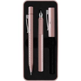 Faber Castell Grip 2011 Gül Dolma Kalem ve Tükenmez Kalem Seti
