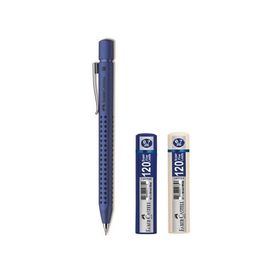 Faber Castell Grip 2011 Versatil 0.7mm Metalik Mavi + 2 Adet 120'li Min Uç
