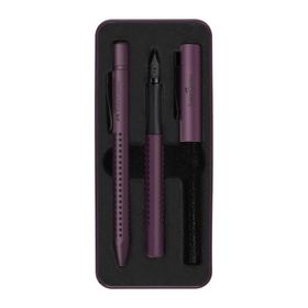 Faber Castell Grip Edition 2011 Berry Dolma Kalem ve Tükenmez Kalem Seti