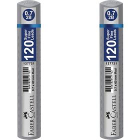 Faber Castell Grip Min 0.7 2B 60 MM 120'li Gümüş 2Lİ Kalem Ucu