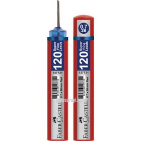 Faber Castell Grip Min 0,7 mm 60 mm 2B 120'li Kırmızı Kalem Ucu