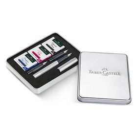 Faber-Castell Gümüş Grip 2011 Dolma Kalem Kaligrafi Set