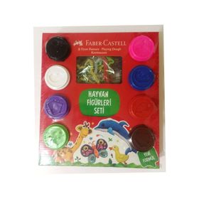 Faber Castell Hayvan Figürleri Seti 8x50 gr Oyun Hamuru