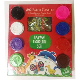 Faber Castell Hayvan Figürleri Seti 8x50 gr Oyun Hamuru