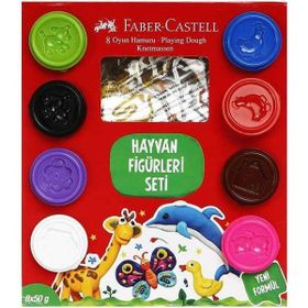 Faber Castell Hayvan Figürleri Seti 8x50 gr Oyun Hamuru