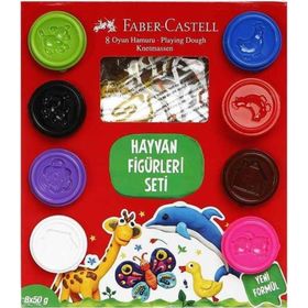 Faber Castell Hayvan Figürleri Seti 8x50 gr Oyun Hamuru
