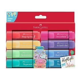 Faber Castell K46 8 Pastel Renkler Fosforlu Kalem