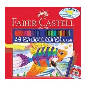 Faber-Castell Karton Kutu Aquarel 24'lü Boya Kalemi