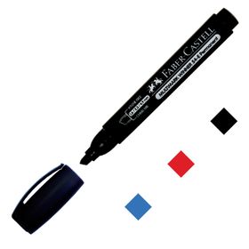 Faber-Castell Kesik Uç Siyah 54 Permanent Markör