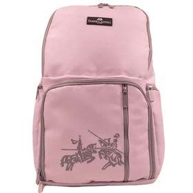 Faber Castell King 23-2 Toz Pembe Laptop Bölmeli 5 Gözlü Okul Sırt Çantası