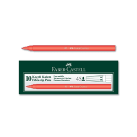 Faber-Castell Kırmızı 10'lu Kutu 5061155003 Keçeli Kalem
