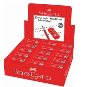Faber Castell Kırmızı 30'lu Okul Silgisi