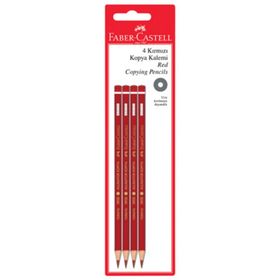 Faber-Castell Kırmızı 4'lü Kopya Boya Kalemi