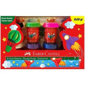 Faber Castell Klasik Renk 8'li 50 gr Oyun Hamuru
