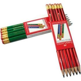 Faber Castell Köşeli 12'li Silgili Kurşun Kalem