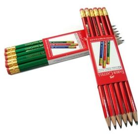 Faber Castell Köşeli 12'li Silgili Kurşun Kalem